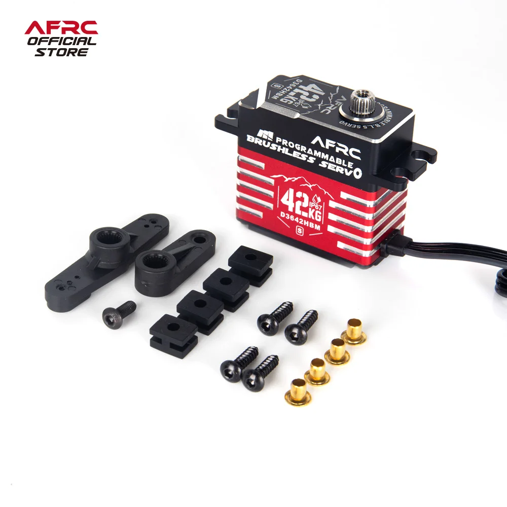 AFRC-D3642HBM-S High Torque IP67 Programmable Brushless Servo For HSP YOKOMO TRXXXS 1/5, 1/8, 1/10 RC Car Boat Robot etc.Upgrad