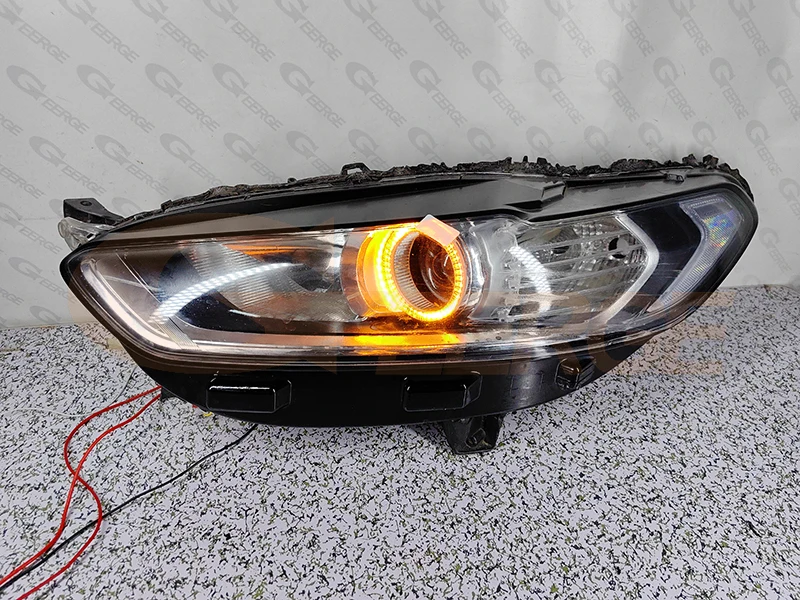 Dla Ford Mondeo Mk5 V Fusion 2013 2014 2015 2016 Ultra Bright A/W Switchback Day Light Turn Signal Led Angel Eyes Kit Halo Rings