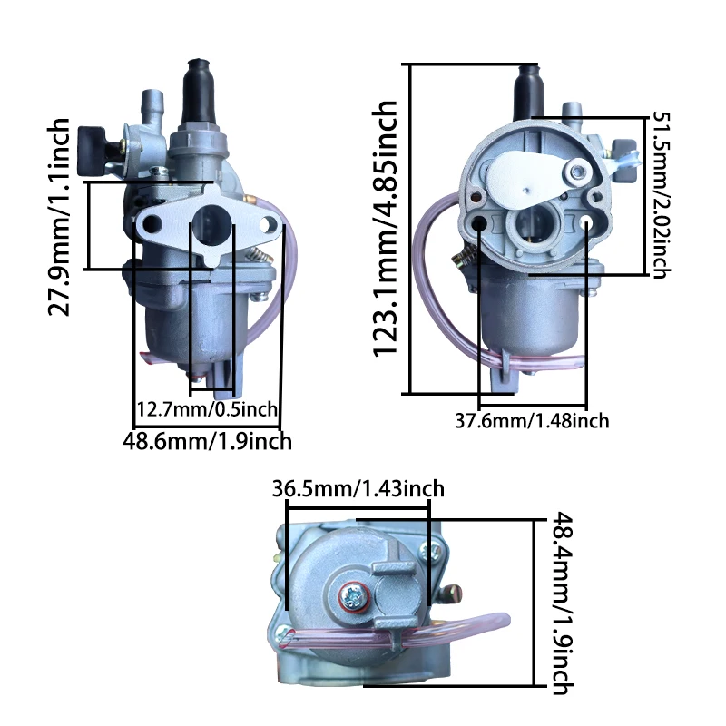 LINGQI سباق الدراجات النارية المكربن صمام القصب تعديل عدة لأجزاء المحرك جيب الترابية دراجة صغيرة موتو ATV رباعية الذهاب كارت عربات التي تجرها الدواب #5
