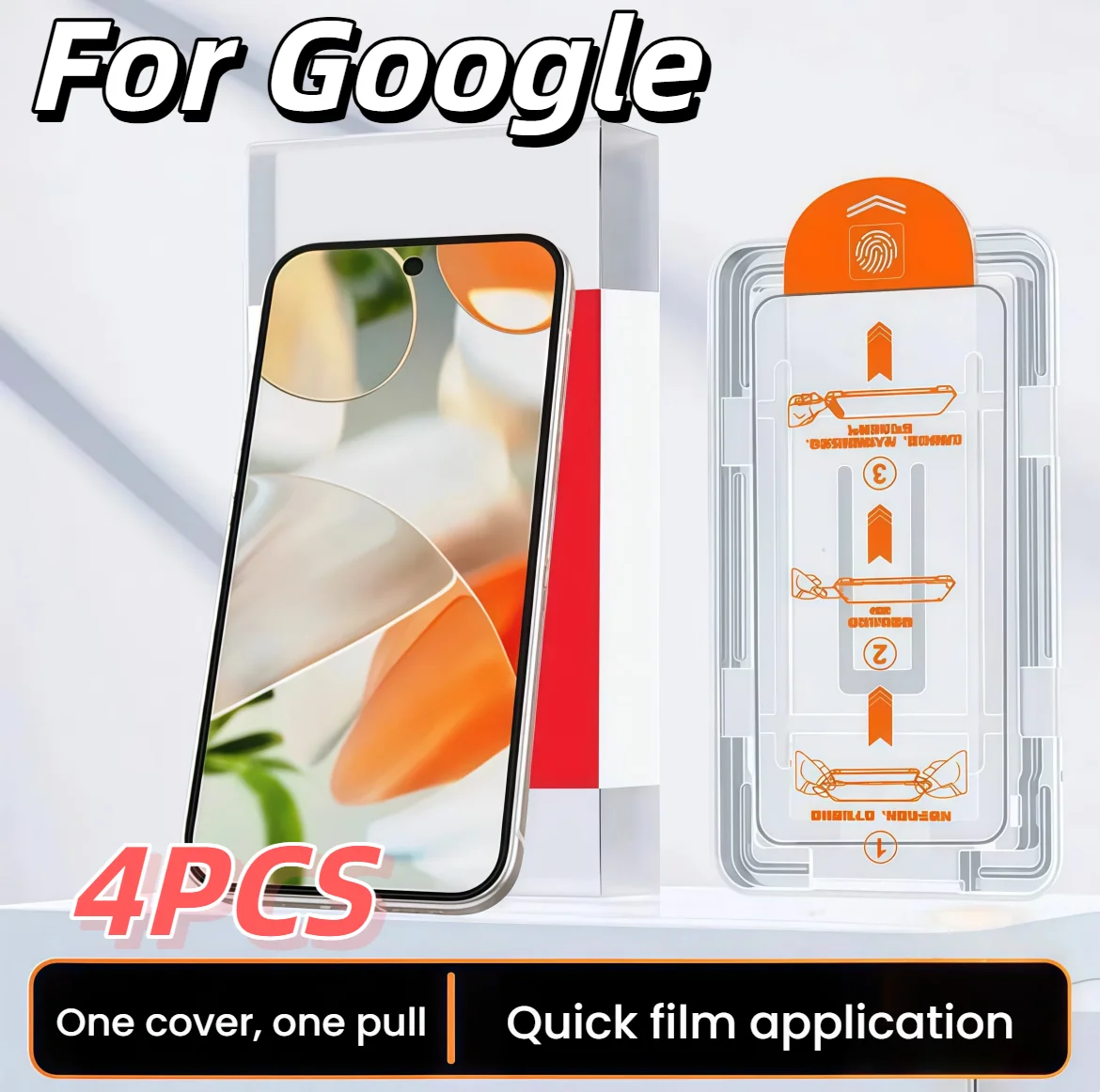 

4Pcs Google Pixel Tempered Glass Screen Protector HD Clear Anti-Fingerprint Easy Install for Pixel 10 9 8 7A 6 5G 10A 9a proXL