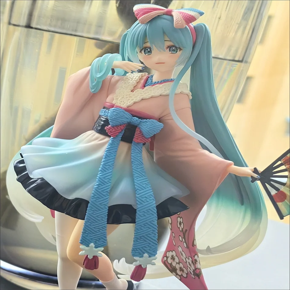 Em estoque vocaloid hatsune miku novo tóquio quimono pvc anime figuras de ação modelo brinquedos colecionáveis presentes