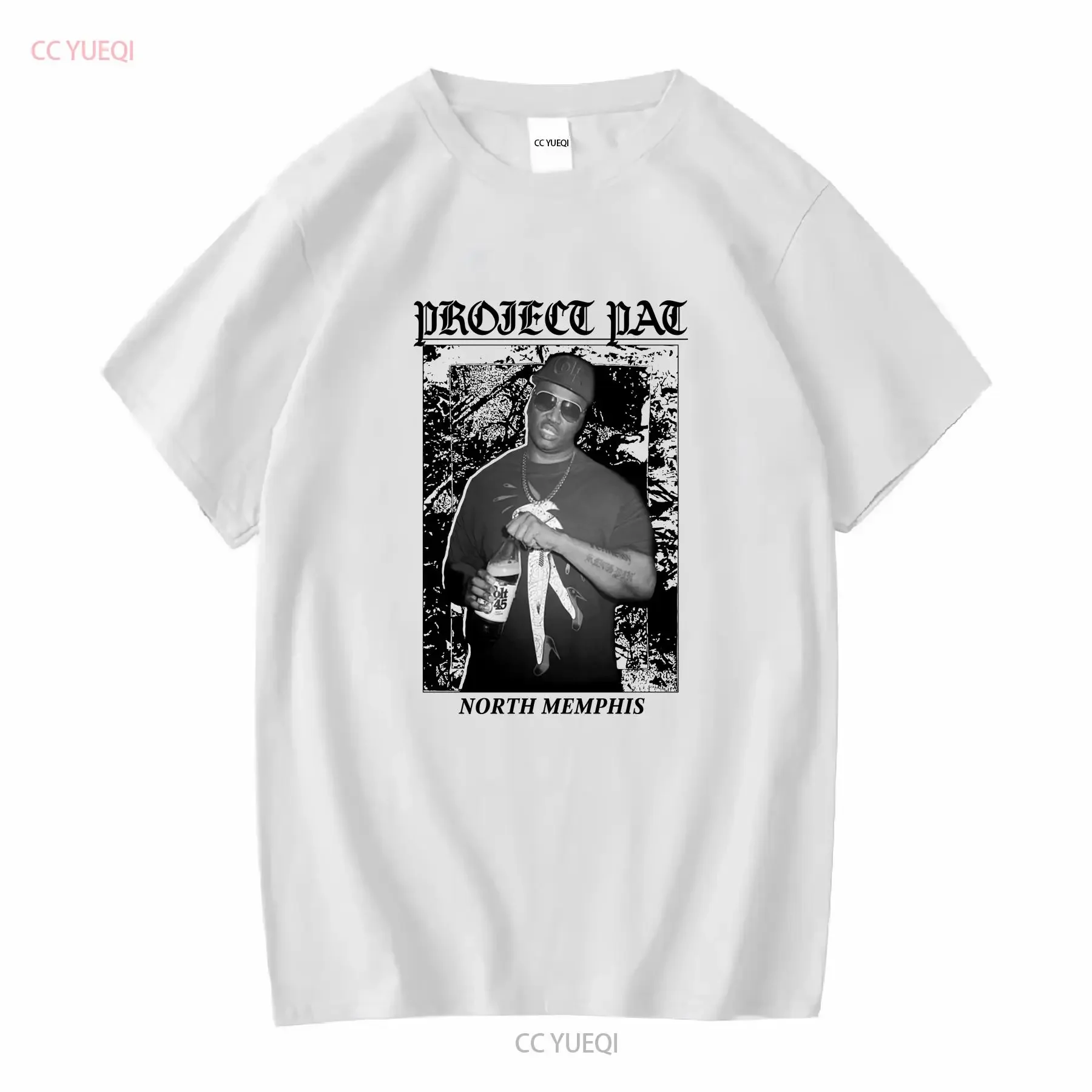 Project Pat rap memphis VTG T shirt yellow Short sleeve all sizes S 5xl 3F1009 vintage Washed Unisex graphic Versatile Casual