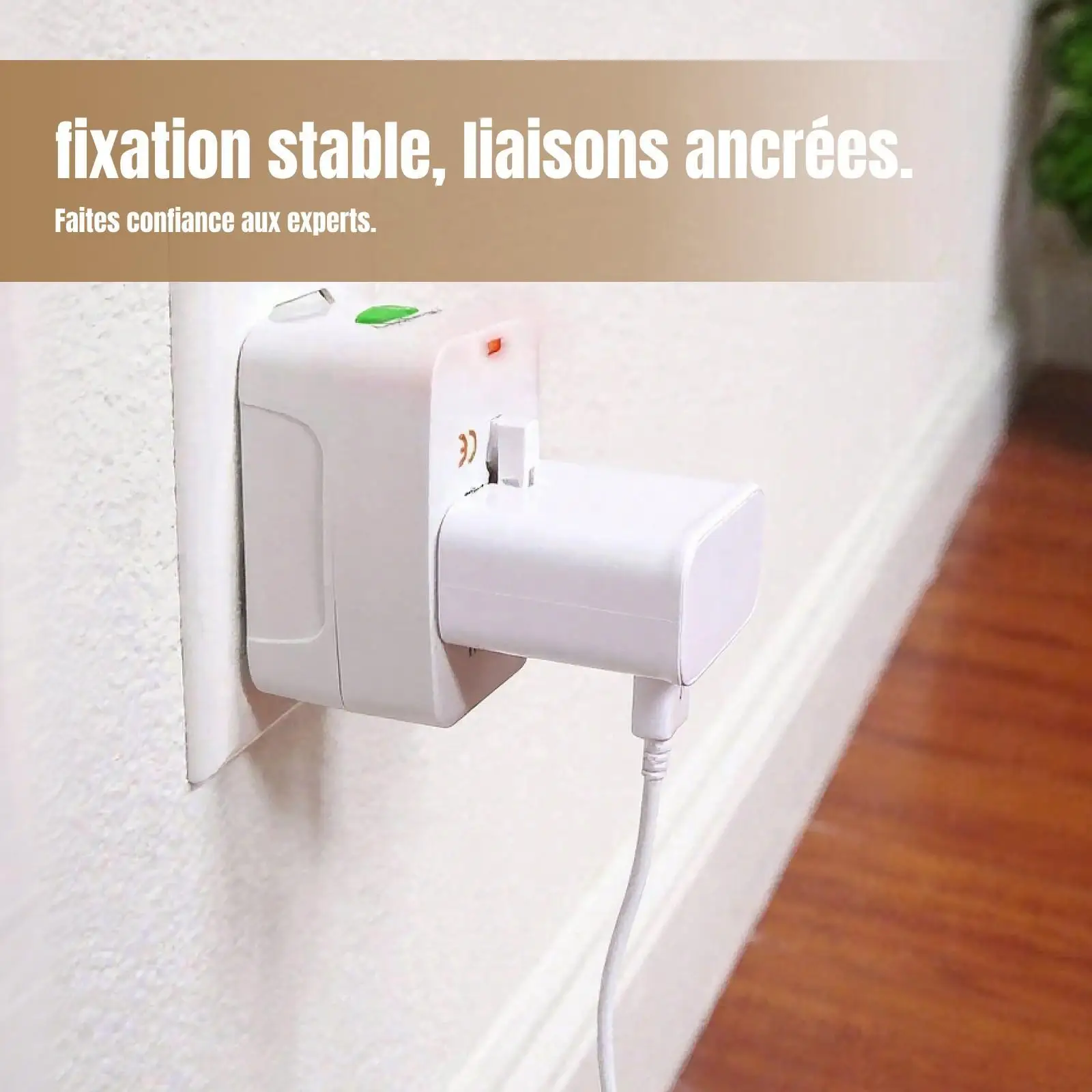 European Power Adapter Universal Travel Plug Compact Size 50x40x75mm with Safety Features for Germany and France
