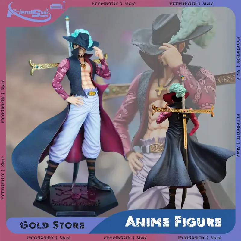 

Anime Figures One Piece Hawk Eyes Dracule Mihawk Action Figures Desktop Ornamen 30cm PVC Model Doll Collection Statue Toys Gift