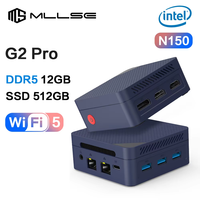 MLLSE G2 Pro Mini PC Windows 11 Pro Alder Lake N150 Intel 12th DDR5 12GB RAM 512GB ROM WiFi 5 BT5.2 Mini Pc Work