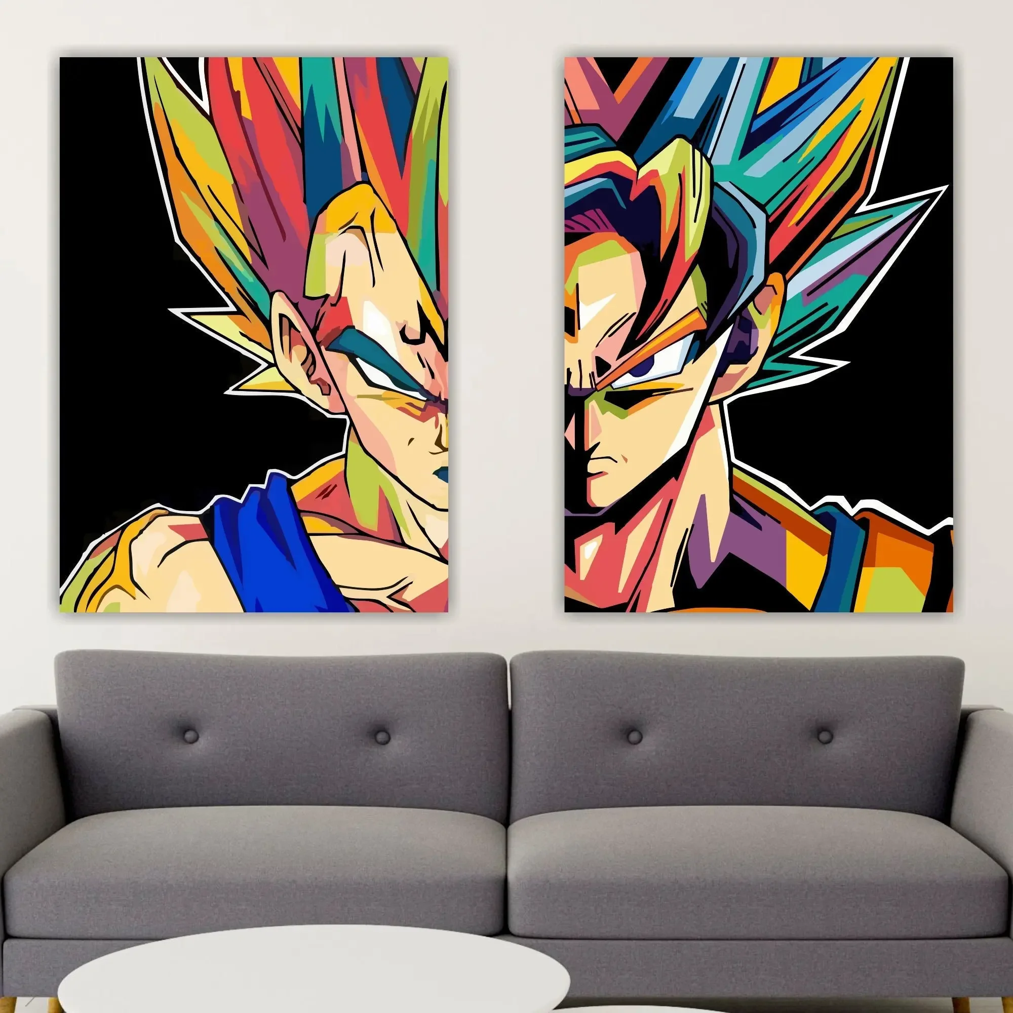Diamond Painting Goku e Vegeta Personaggio anime Dragon set Mosaic Handmade Artwork Round/Square Diamonds Gift Home Decor