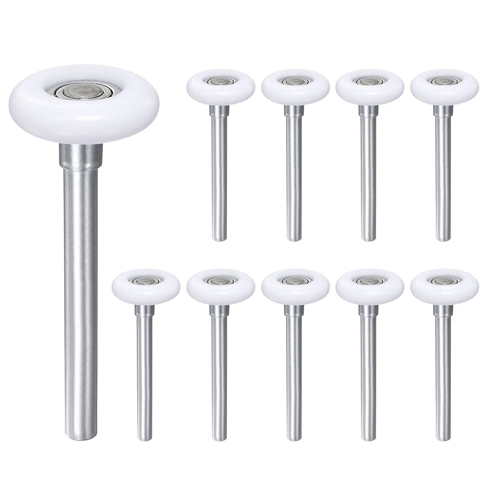 

10pcs 1.8" Nylon Garage Door Rollers for 2" Garage Track, 4.25" Stem