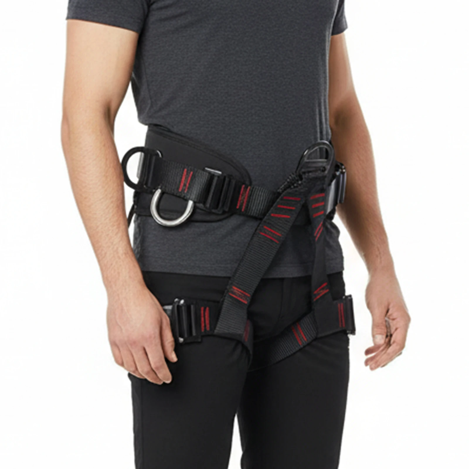 

Adjustable Safety Belt Harness for Women and Men Half Body Safety Belt for Roofing Fire Rescuing Rock Climbing Tree Climb