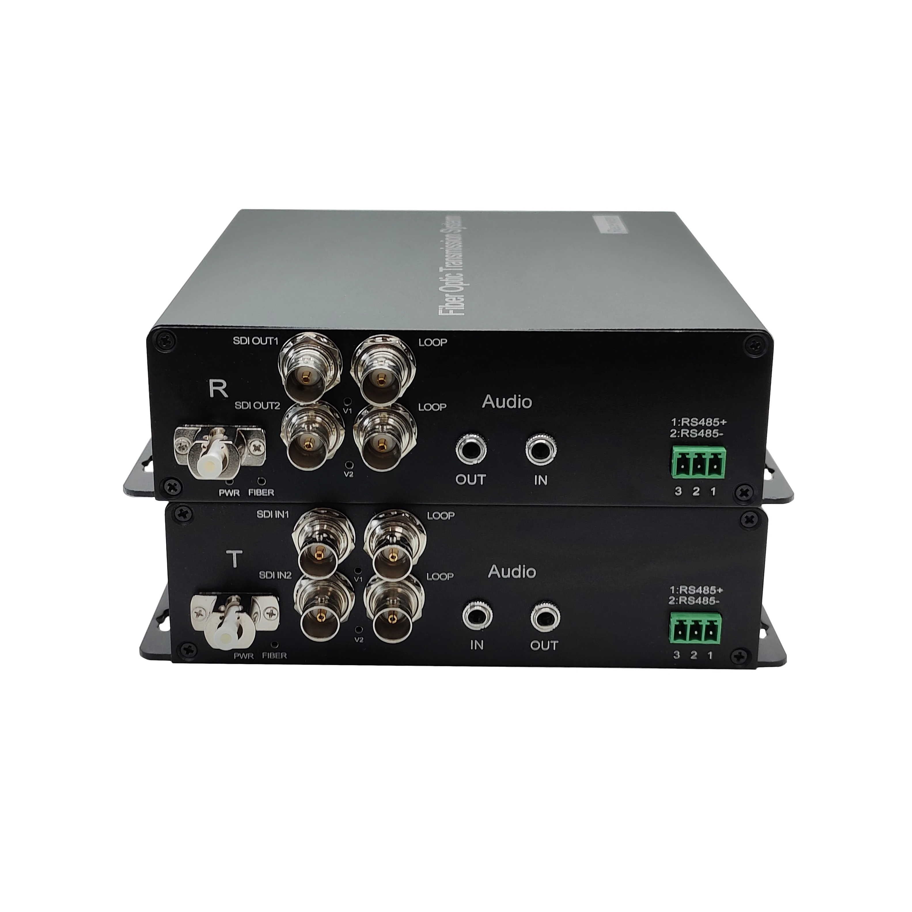 SDI to Fiber Optic Equipment SMF LC Fiber Converter with Simplex Fiber