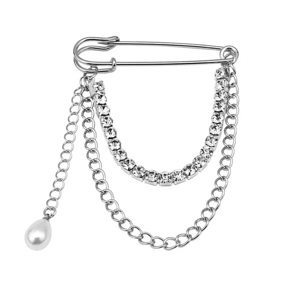 Ciondolo moda Orso Farfalla Spilla Maglione Collare Clip Cardigan Clip Strass Artiglio Catena Nappa Spilla Gioielli