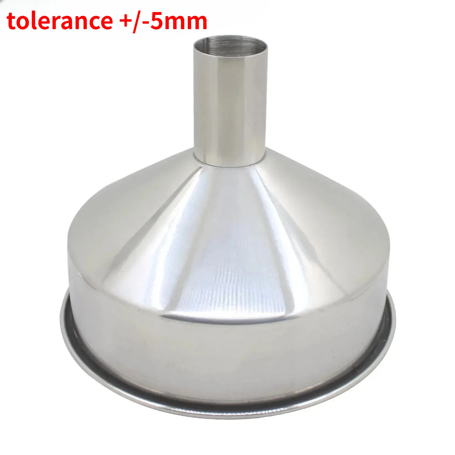 Embudo de acero inoxidable grande para uso doméstico, para vino y aceite, tolva industrial extragrande, 1 unidad (tolerancia +/-5mm)
