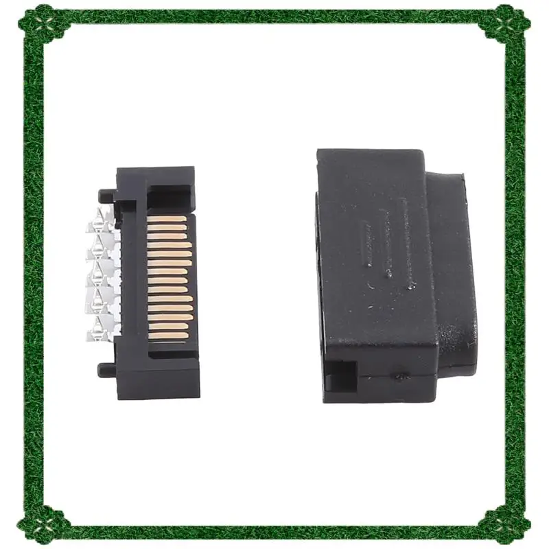 24-Hour Delivery 100Pair L29-Sata Plug 5 Holes SATA Male SATA Male Socket Serial Port 15P Power Connector Shell Plug And Shell