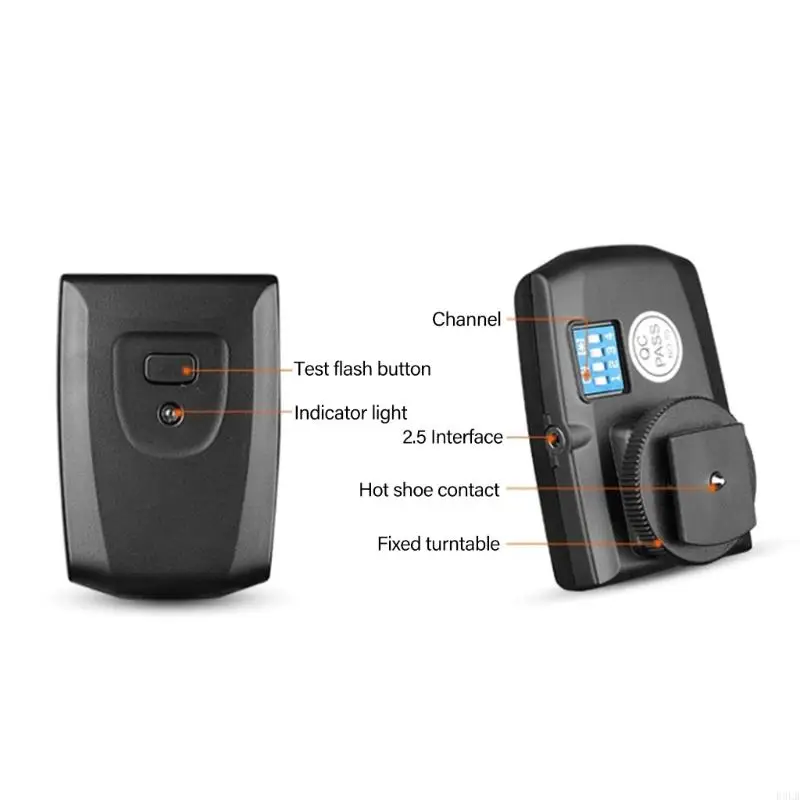 2025 New Wireless/Radio Studio Flash Transmitter Fast لـ AT-16 CT-16 مع 1/100S Sync PC Sync Port 16 SELECT