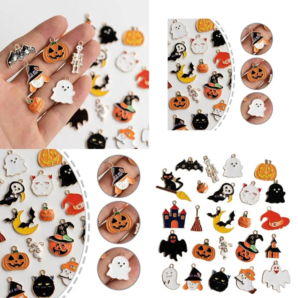 

652F Stylish Halloween Hanging Decors Festival Miniature Halloween Hanging Set for Indoor Spooky Decorations