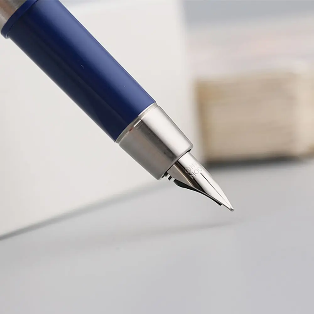 

MAJOHN B25 Metal Fountain Pen F Nib with Ink Absorber Spades God of War Fountain Pen Stainless Steel Fountain Pen School Office