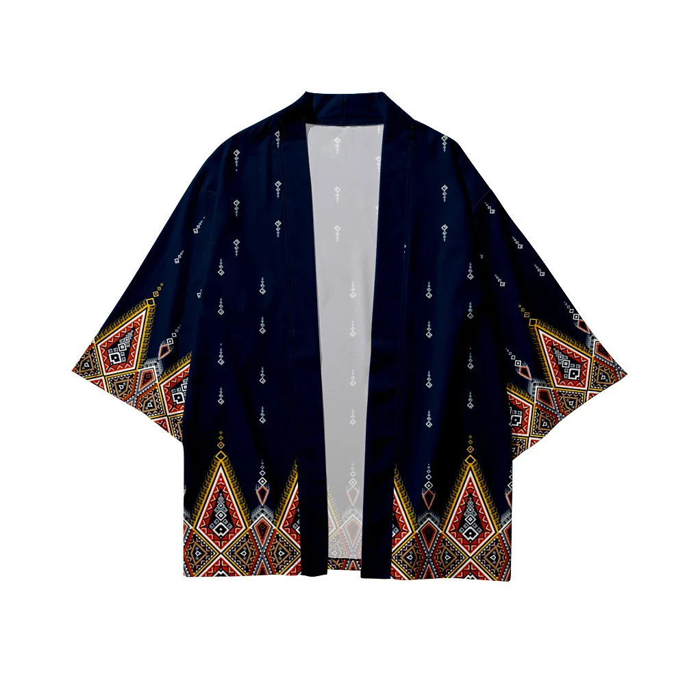 

Japanese Cardigan Fashion Print Loose Shirt Women Men Harajuku Kimono Blouse Beach Yukata Traditional Clothing Oversized