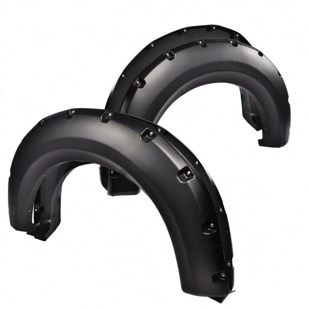 

Modification Gobison 2009-2014 Accessories raptor Textured Pocket Bolt/Rivet Fender Flares Wheel Cover for ford F150
