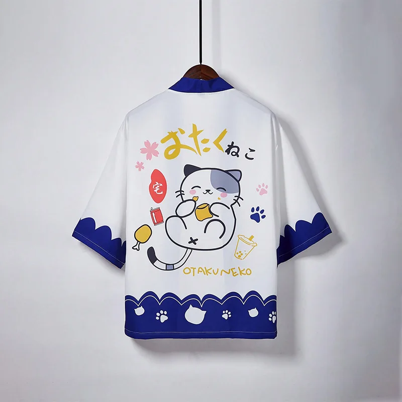 النمط الياباني لطيف شيبا اينو البضائع أنيمي تأثيري هاوري كيمونو سترة الصيف الشاطئ التستر الشمس حماية رقيقة سترة #1