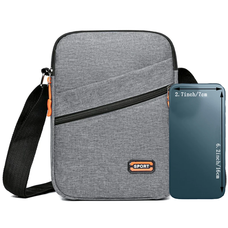 Vielseitige, praktische Sport-Umhängetasche, mehrfarbige Option, mehrere Taschen, verstellbarer Riemen, leicht, für den täglichen Gebrauch, Outdoor-Tasche – Detail 4