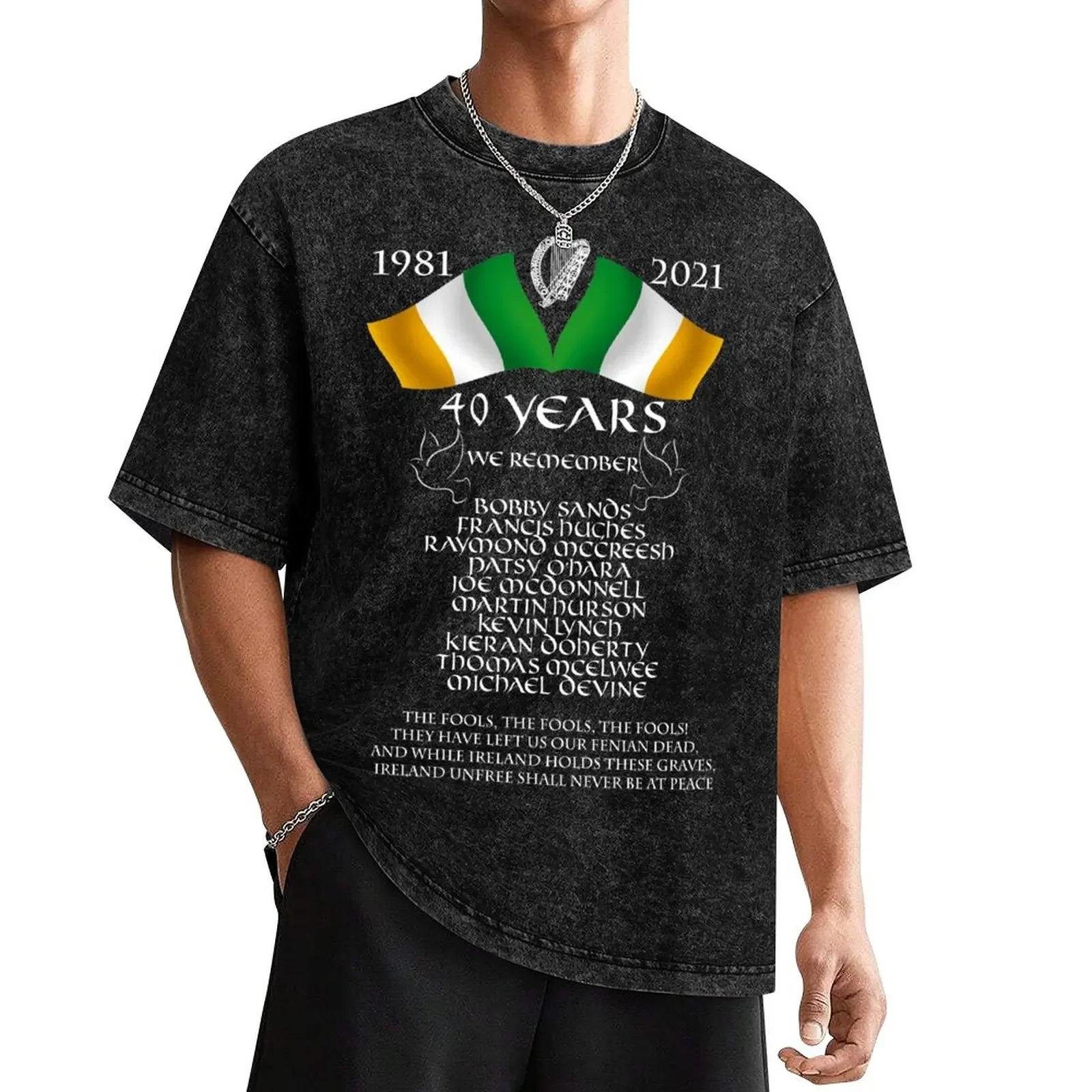 

Hunger Strike 1981 - 40th Anniversary T-Shirt hippie clothes cheap stuff anime t shirts anime plain black t shirts men