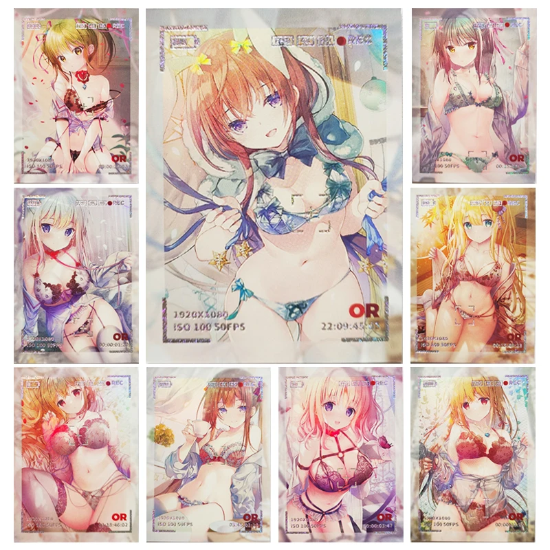 

Goddess Story OR series Anime character collection card Children's board game toys bronzing flash card Christmas birthday gift