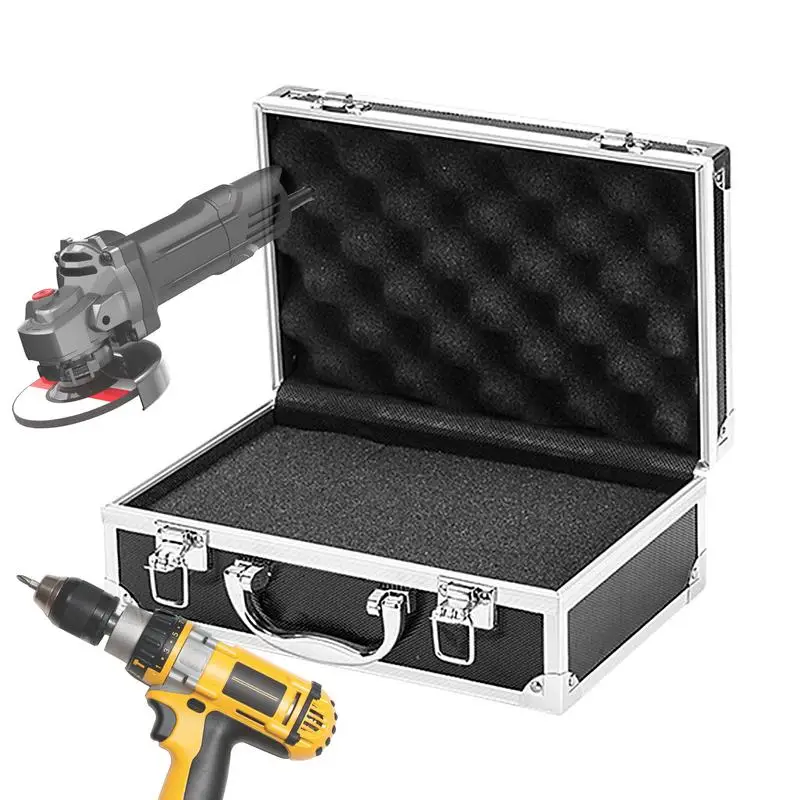 ToolBox Portable Aluminum Safety Equipment Tool Box Instrument Case Storage Box Suitcase Impact Resistant Case With Sponge Case