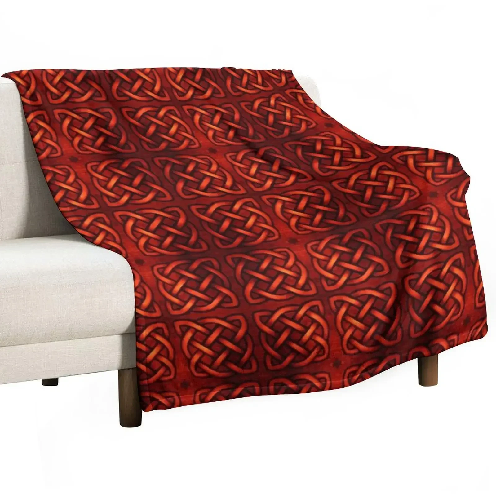 New Celtic Knot - Pumpkin Carving Throw Blanket Sofas Luxury Throw Blankets