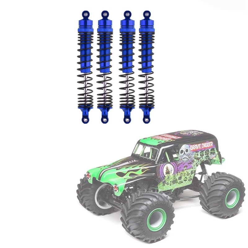 4Pcs Metal Front And Rear Shock Absorber Damper For Losi LMT 4WD Solid Axle Monster Truck 1/8 RC Car Upgrade Parts