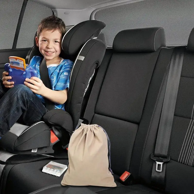 Drawstring Organizer Bag Waterproof Flocking Bag For Car Vacuum Cleaner Multifunctional Organization Bag For Small Household