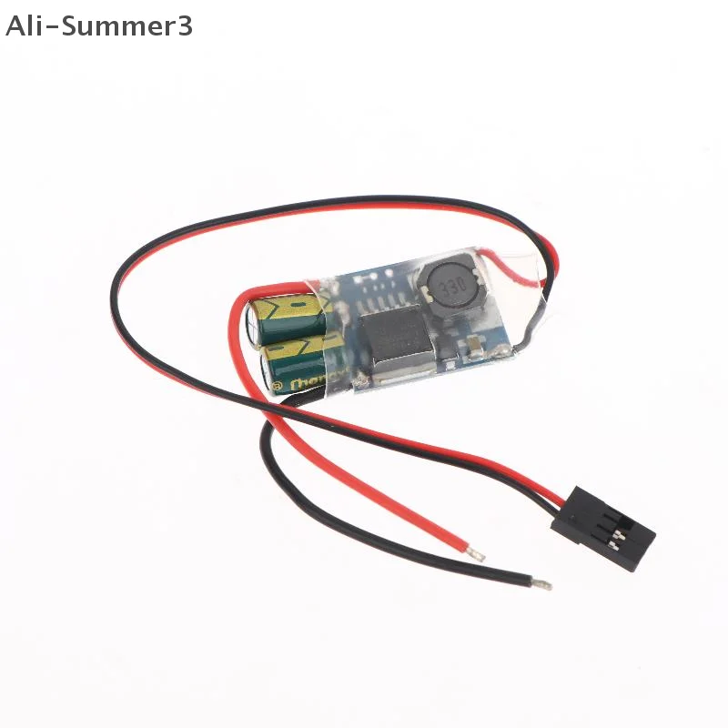 Receptor de Dron RC, fuente de alimentación externa UBEC-5A 2-7S BEC, regulador de interruptor antiinterferencias de protección completa de ruido RF más bajo