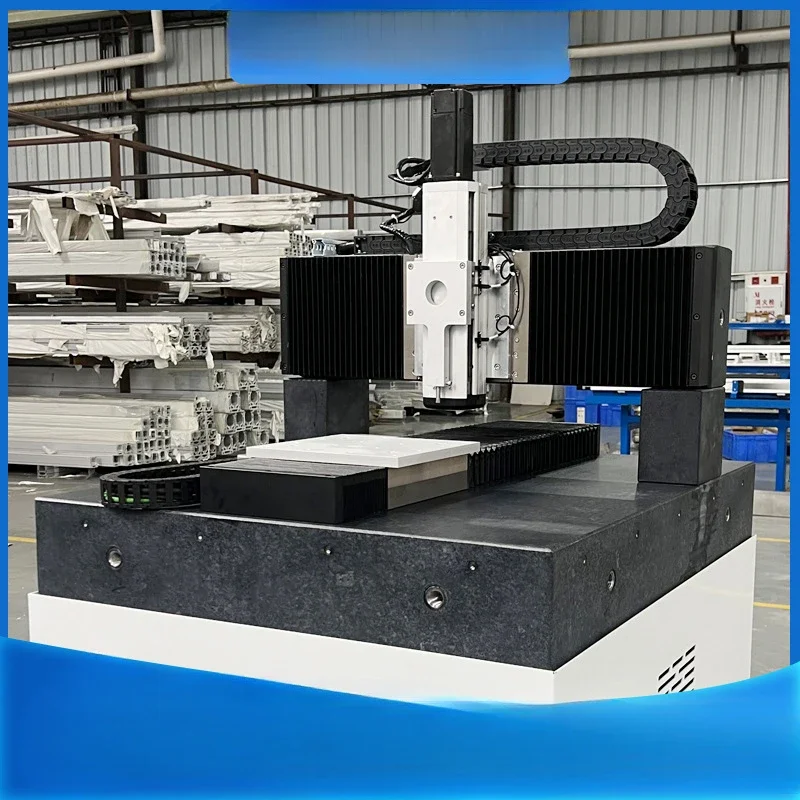 Four-axis gantry precision marble linear motor module, cross XYZ axis heavy-duty vertical upper and lower sliding table