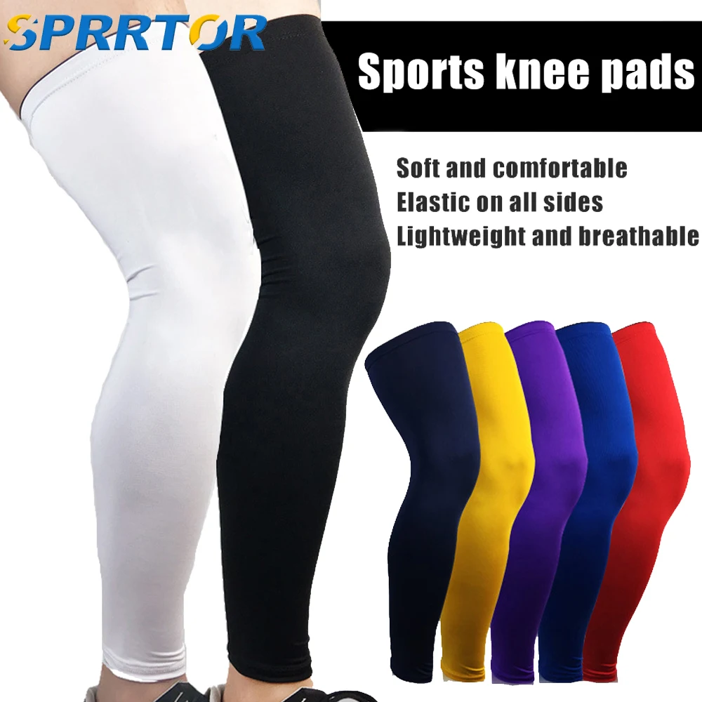 1PCS Sport Knie Protector Brace Strap Atmungsaktive ANTI-Uv Outdoor Radfahren Bein Hülse Basketball Bein Hülse Knie Unterstützung Pads