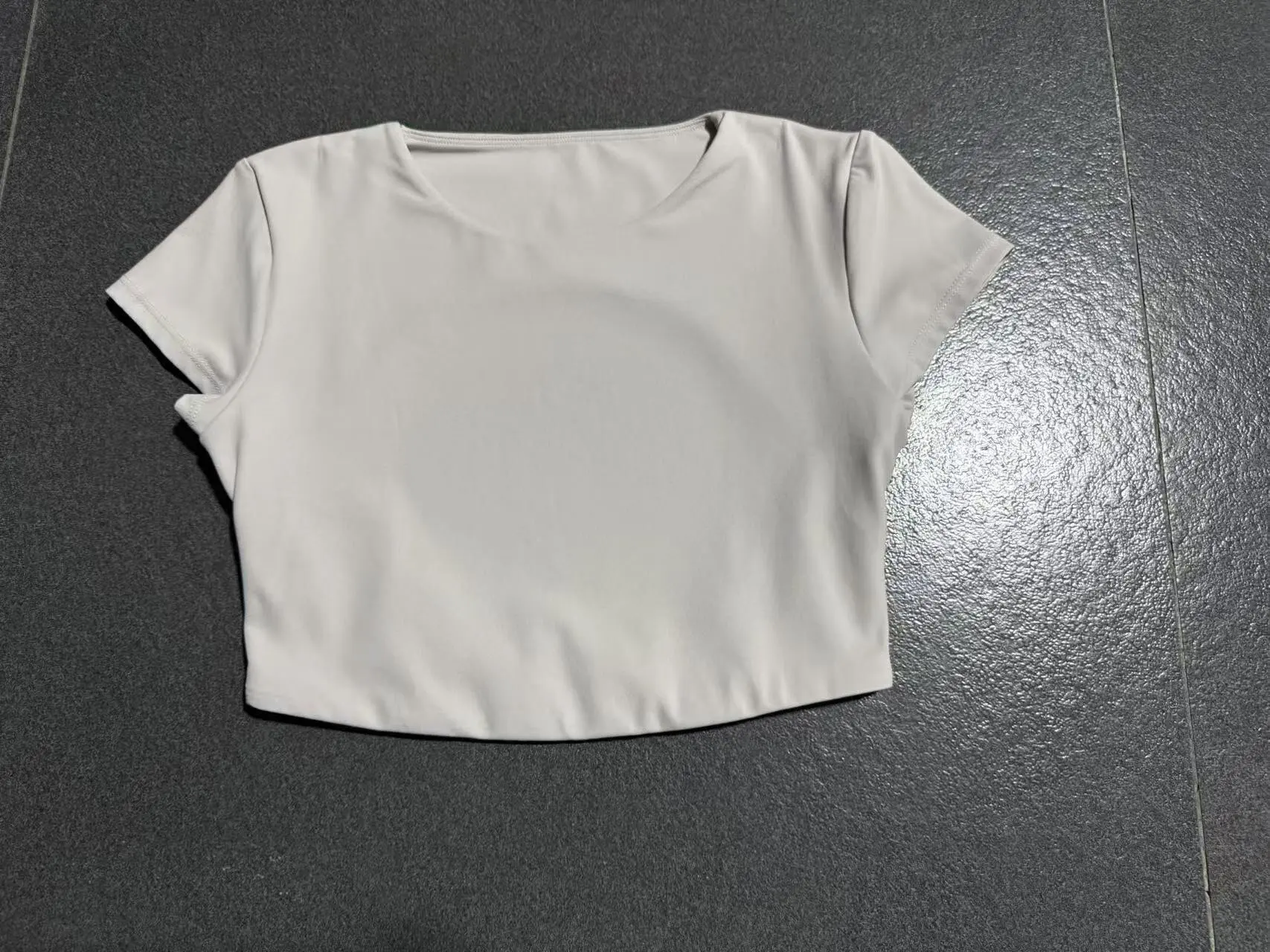 Gym Workout Clothes Backless Running Sports Top Double-layer Stitching No Chest Pad Yoga Wear Fitness Short Sleeve for Women