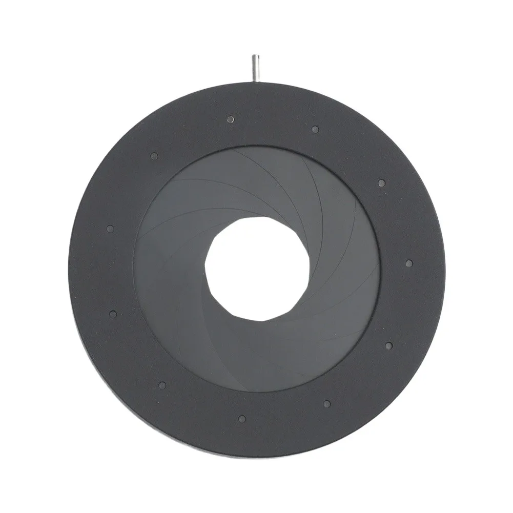 Adjustable 450mm Mechanical for iris Aperture Diaphragm for Microscope and Camera with 11 for blades for Optimal Light Control