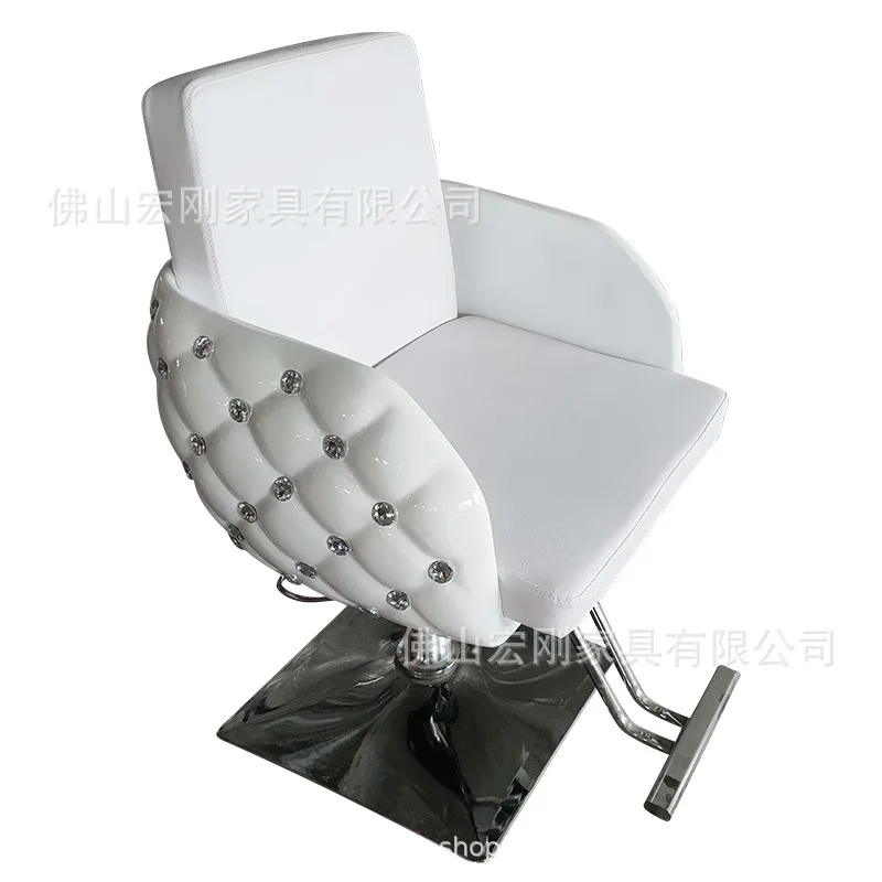 Chairs With Wheels Stools Hydraulic Beauty Salon Chair Hairdressing Mirrors Hairstylist Barber Furniture Folding Sofa Pink Work