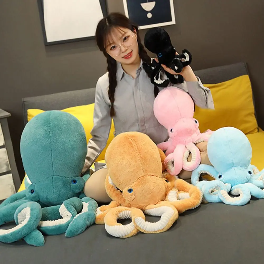 นุ่มเหมือนจริง Octopus Plush ของเล่นจําลองน่ารัก Octopus ตุ๊กตาของเล่นน่ารักสร้างสรรค์ตุ๊กตาสัตว์ตุ๊กตาเด็ก