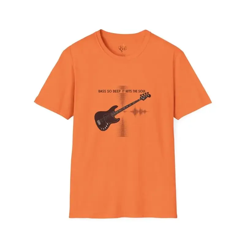 Bass Vibe T-Shirt Gitarrenliebhaber Musik Softstyle Sommer