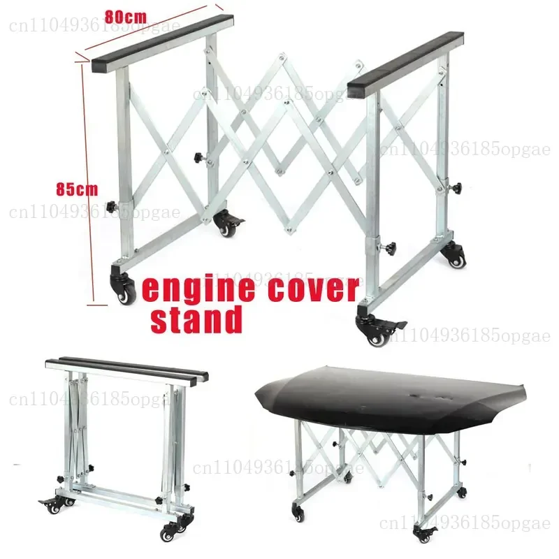 Car depression repair, painted hood large bracket, easy storage, mobile door rack with locking wheel