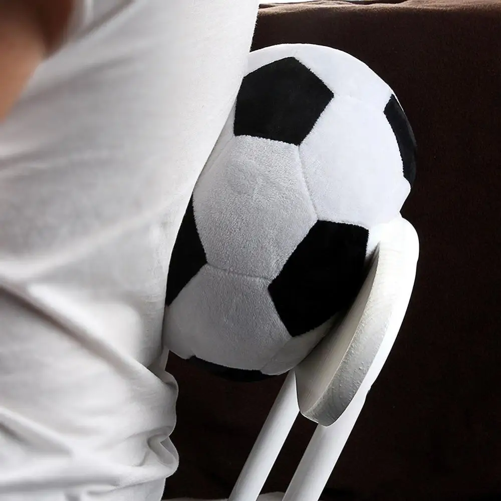 Football Pillow Velvet Cushion Soccor Plush PP Cotton Filler Soft Football Sofa Bed Room Home Decoration Pillowcase Kids Toy