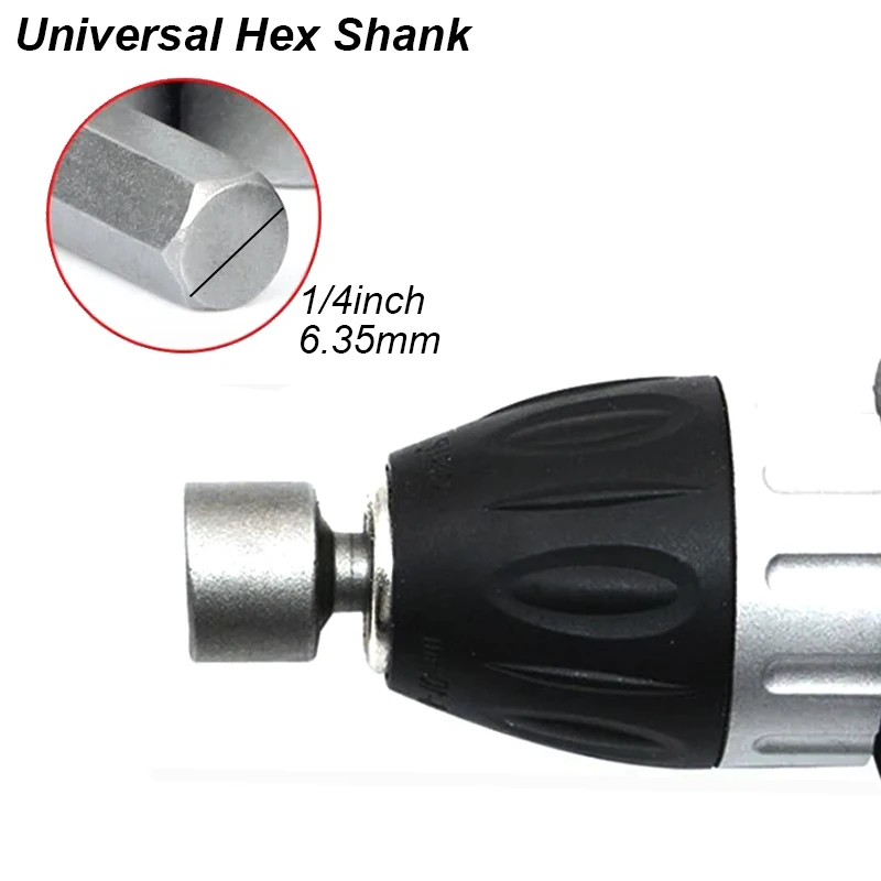 Hexagaon Socket Screw Bolt Driver Wrench Nut Head Key Screwdriver Adapter Bit Sleeve Nozzle Hex Shank Set Hand Tool Power Drill