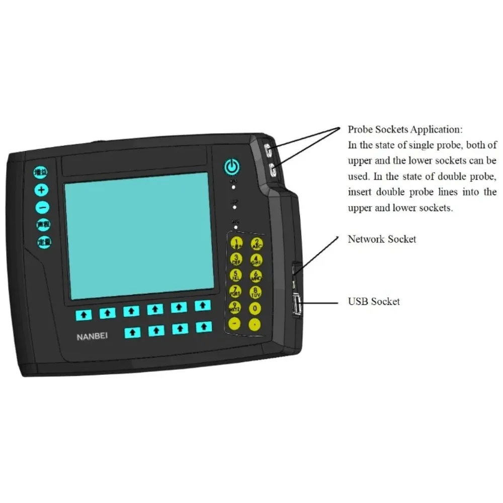 Nanbei Instruments Messwerkzeuge Digitaler Ultraschall-Fehlerdetektor