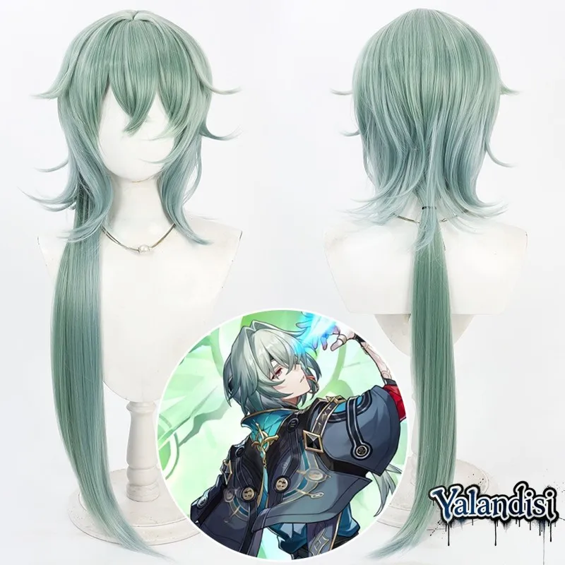 Yalandisi& Anaxa Anaxagoras Cos Cosplay Wig Halloween Party Prop Synthetic Hair Heat Resistant Fiber+Wig Cap