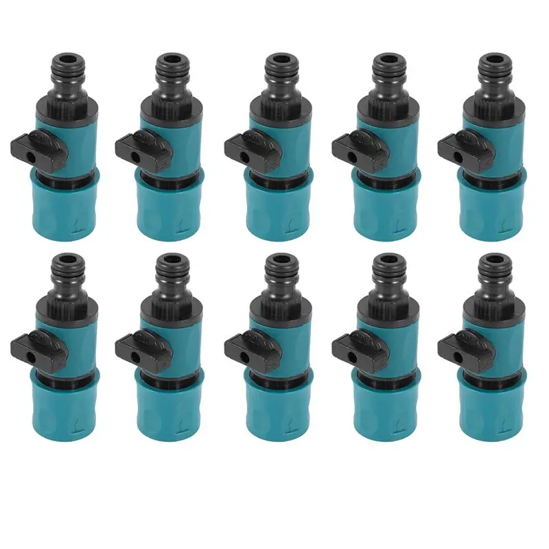 

Пластиковый клапан A98E с быстроразъемным соединением для сельского хозяйства и садоводства, удлинитель для полива, фитинги для ирригационных труб, адаптер для шланга, 10 шт.