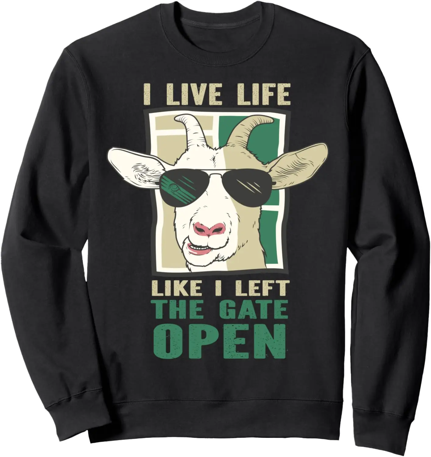 

Funny Farmer Clothing For Sheep Farmer Quote With Cage Sheep Sweatshirt