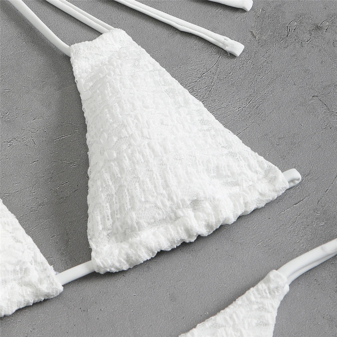 4-teiliges Halter-Bikini-Set mit Rock, langärmeligem Oberteil, Damen-Badeanzug, Damen-Bademode, Badebekleidung, Badeanzug, Schwimmanzug V6339 – Detail 23