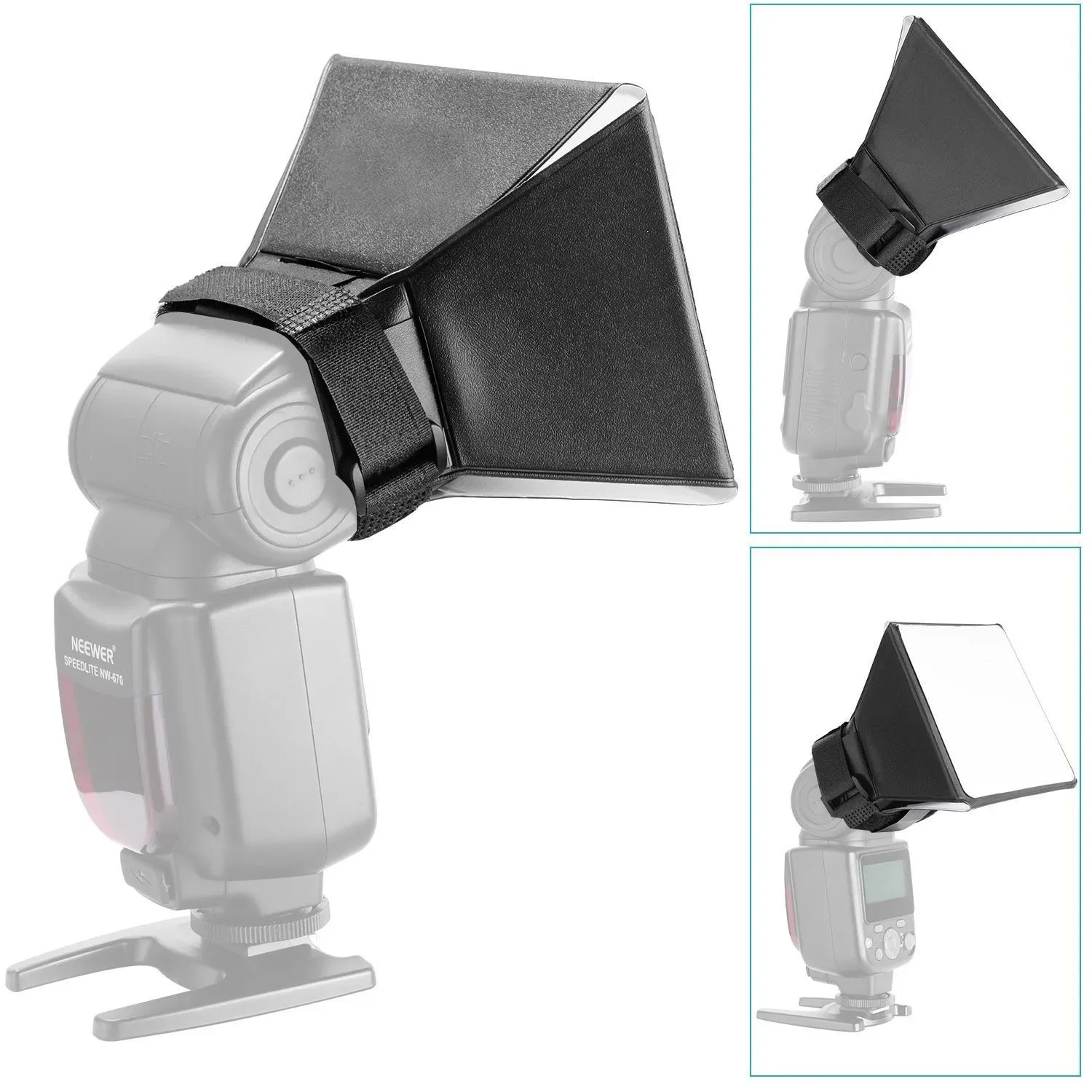 10x13cm Softbox Flash Diffuser Reflector For Most Kinds of SLR Camera Speedlite Flash Softbox Photography Studio Accessories