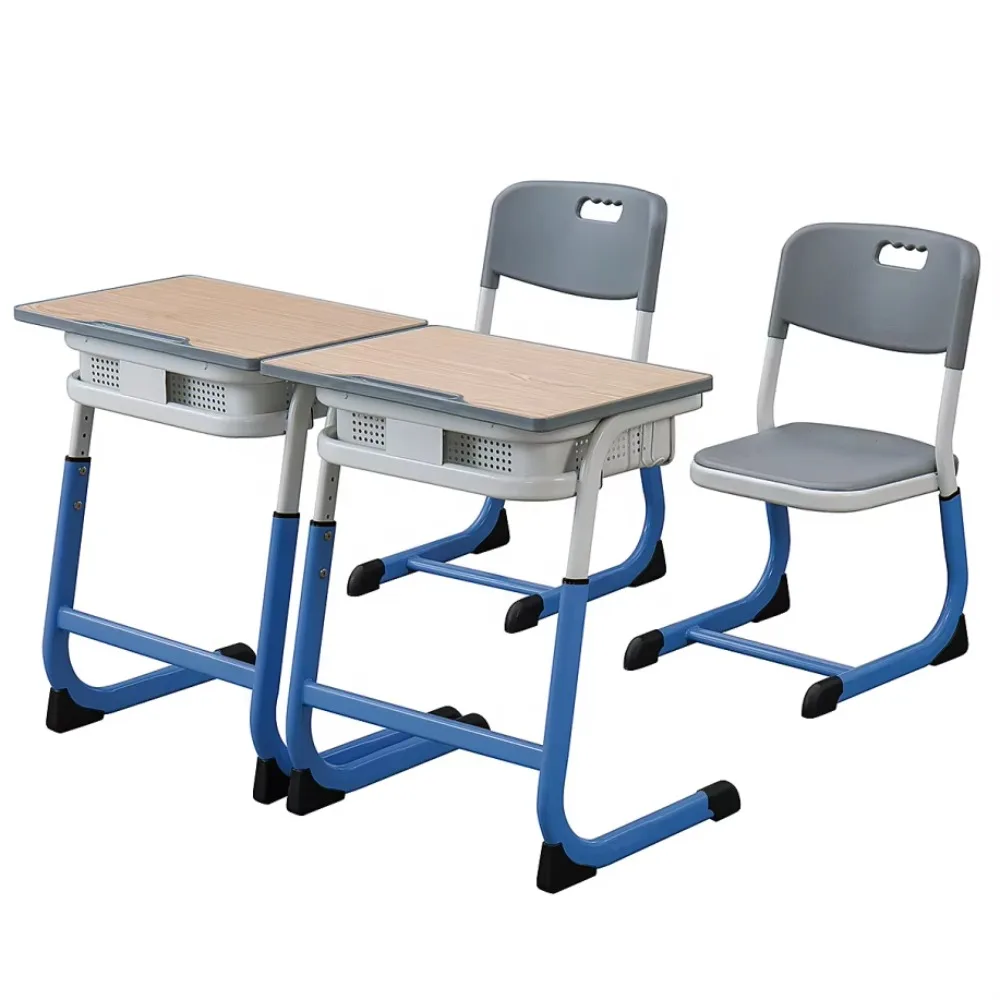 ADVAN JW-12A Mesa e cadeira para ensino médio, mesa para sala de aula universitária, conjunto de mesa e cadeira para estudo de estudantes