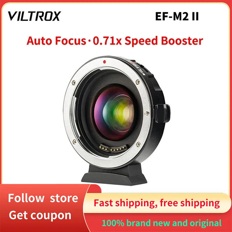 Viltrox EF-M1 EF-M2II 0.71x Speed Booste Auto Lens Adapter Focus for M43 Mount Camera To GH5S GF5 Canon EF Lens