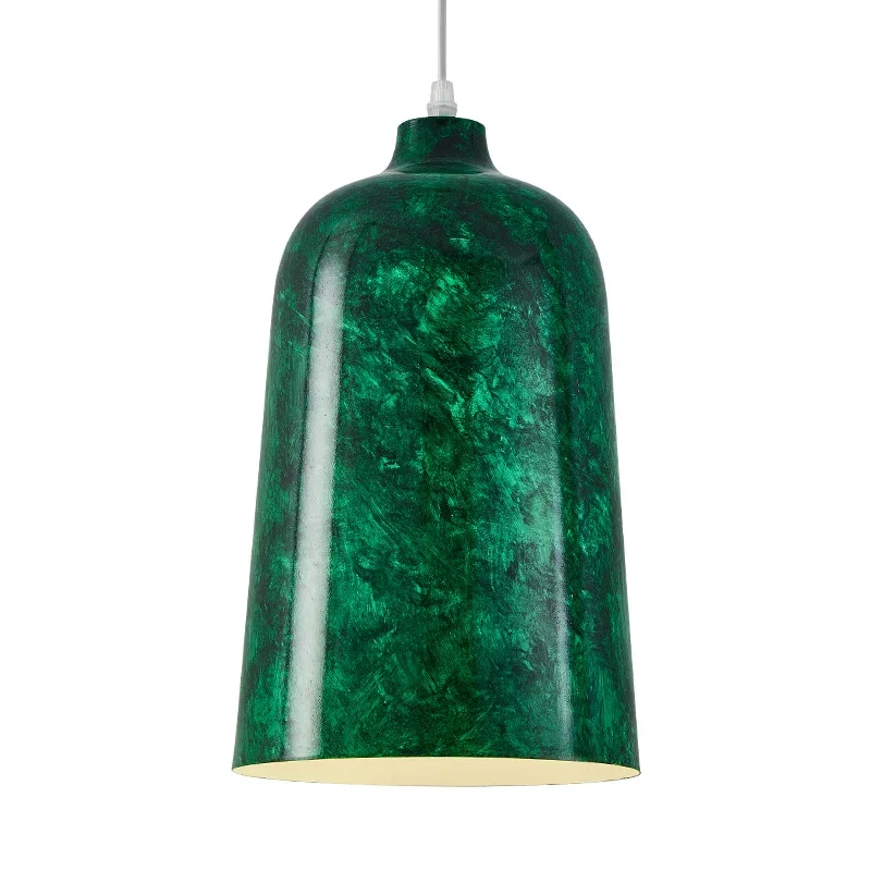 

T New restaurant chandelier, Nordic creative romantic green niche high-end design sense bedroom bedside light