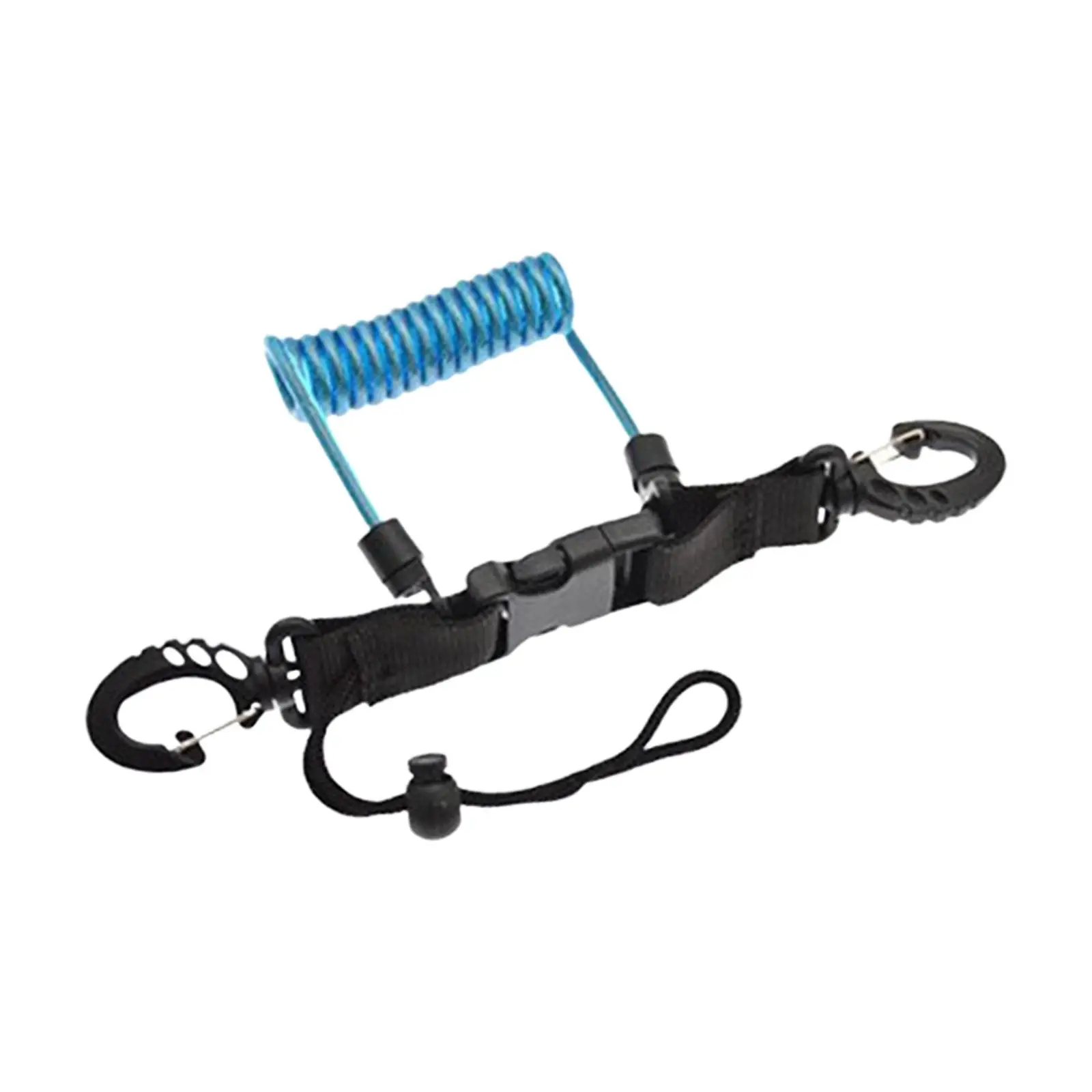Lightweight Spring Lanyard for Dive Camera Paddle and Rods with Quick Release Buckle